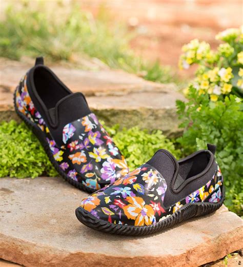 slip on waterproof garden shoes.